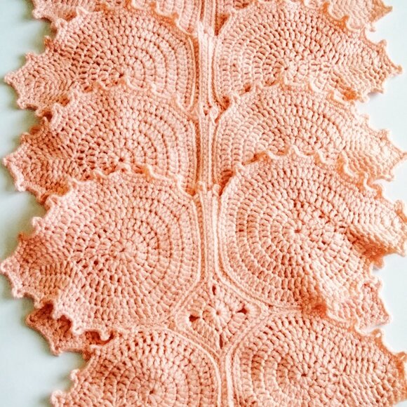 Butterfly Placemats - Set of 4 Matching Pink Crocheted Handmade Doilies - Picture 4 of 4